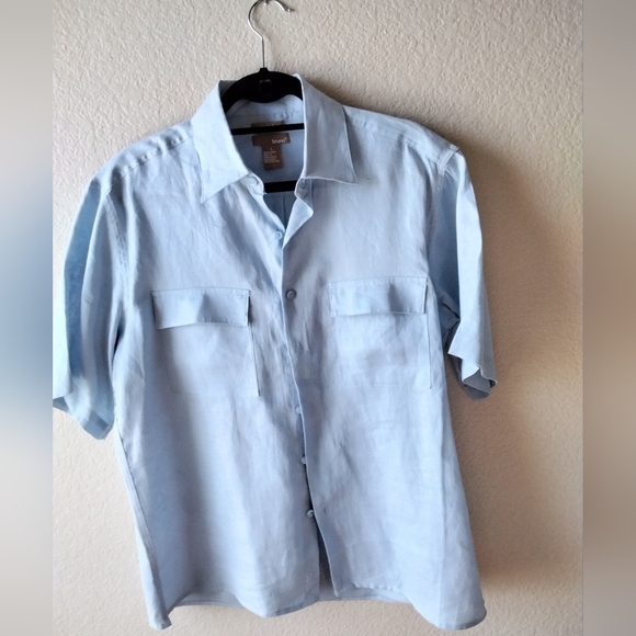 Bruno Men's Linen Shirt Large - Picture 1 of 3